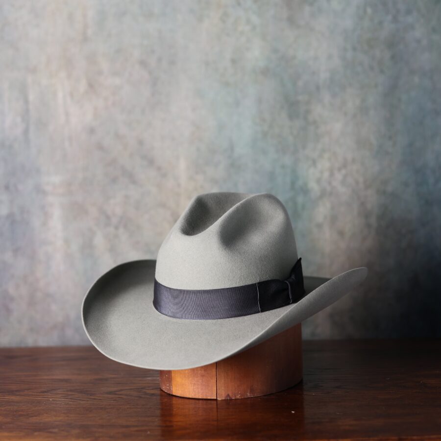 Modified Pencil Roll Ribbon Trim Felt Hat
